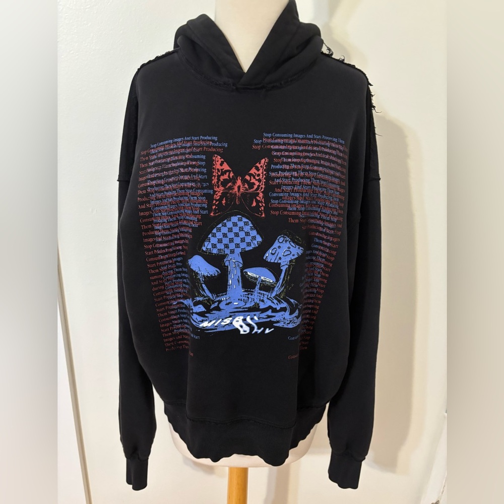 MISBHV Hoodie size XXS Oversized Fit Psychedelic Mushroom Design Unisex Small